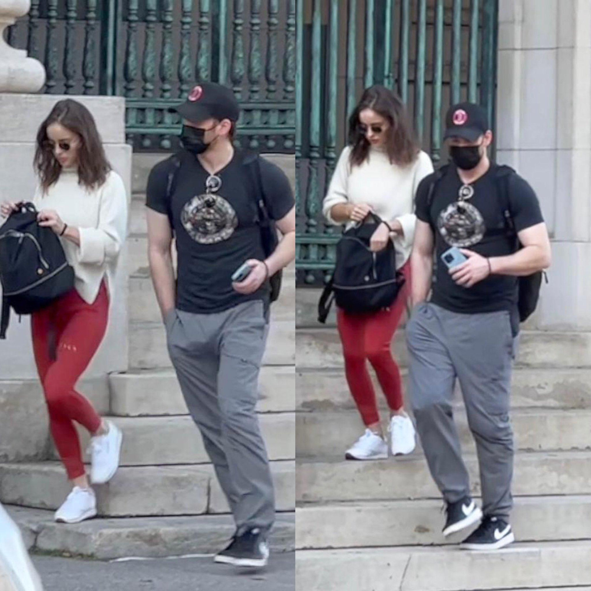 Baptista và Chris Evans nhiều lần được bắt gặp xuất hiện chung. Ảnh: SCMP.