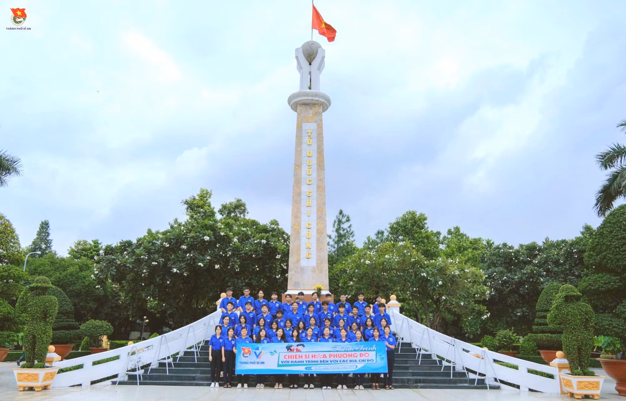 Chiến sĩ Hoa phượng đỏ Dĩ An, Bình Dương với hành trình đến các địa chỉ đỏ.