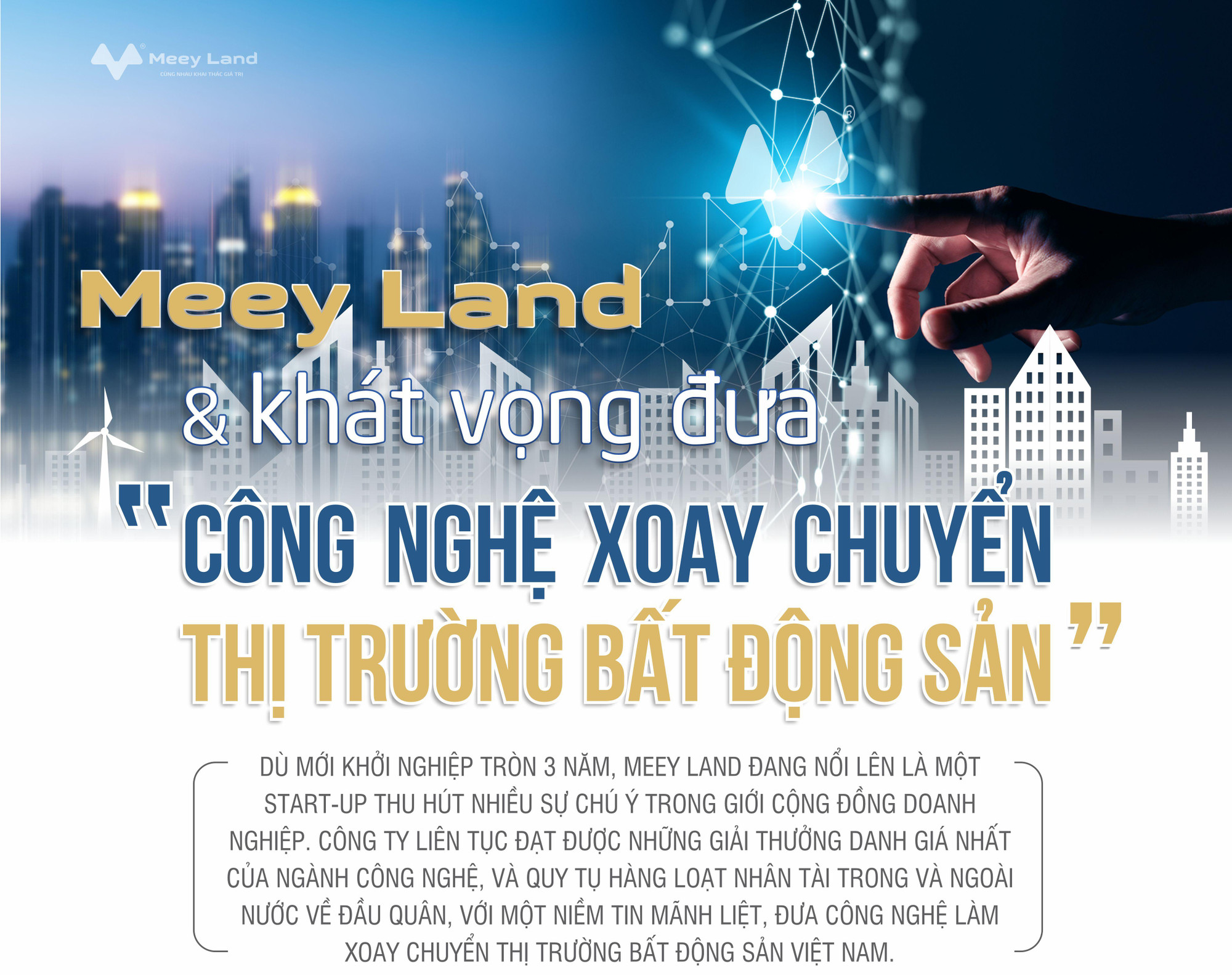 Meey Land và khát vọng đưa “công nghệ xoay chuyển thị trường bất động sản”