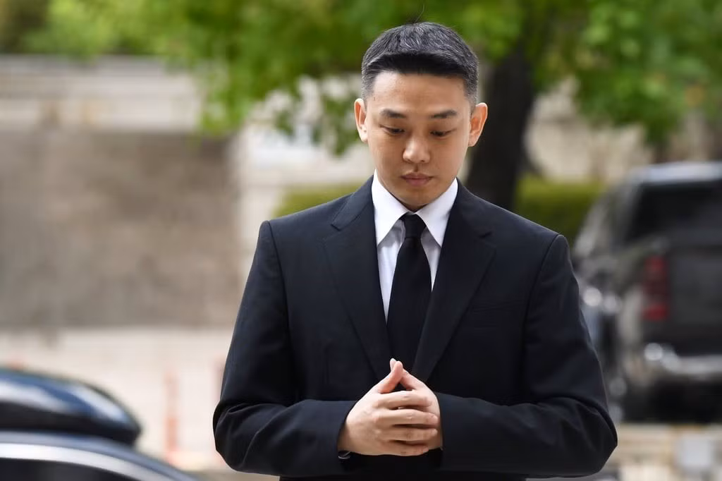 Nam diễn viên Hàn Quốc Yoo Ah In đến tòa án quận ở Seoul, Hàn Quốc, vào tháng 9/2024 để tham dự phiên tòa xét xử cáo buộc sử dụng ma túy của anh. Ảnh: EPA-EFE
