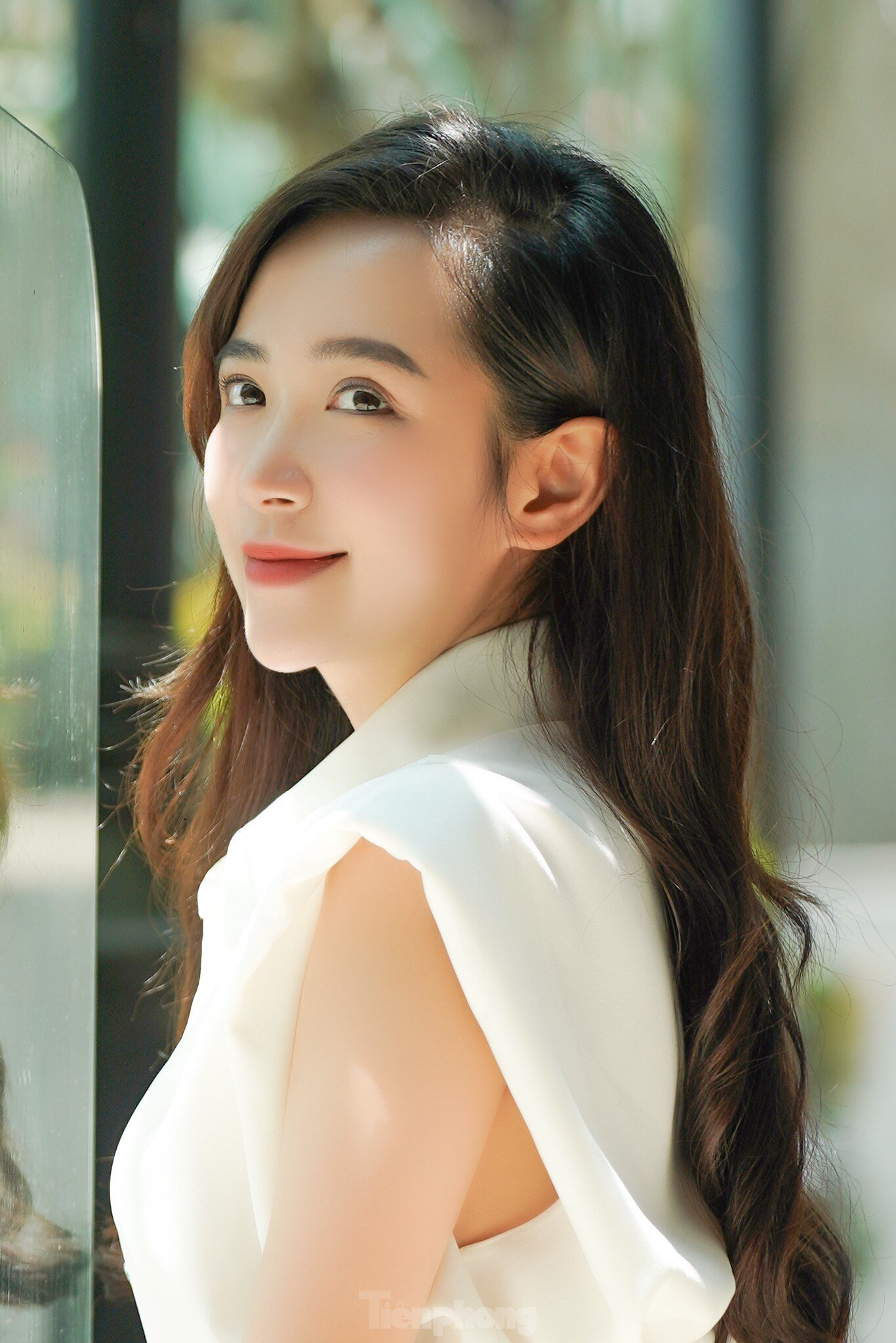 Nữ diễn viên sinh năm 1993 cho biết cô vẫn lẻ bóng và bằng lòng với cuộc sống hiện tại. Ảnh: PHẠM NGUYỄN.