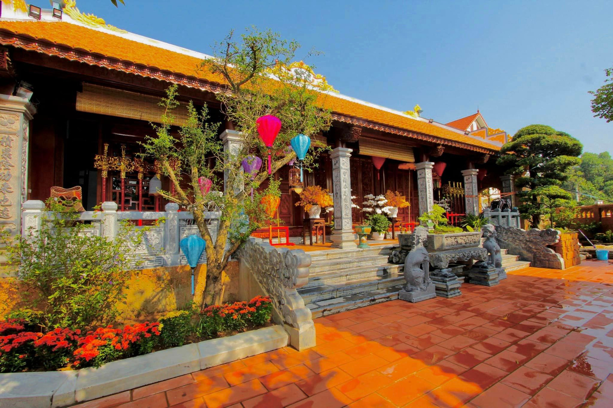 Ngôi nhà ở ngoại thành Hà Nội của nghệ sĩ Vượng Râu. Ảnh: NVCC. Ngôi nhà ở ngoại thành Hà Nội của nghệ sĩ Vượng Râu. Ảnh: NVCC.