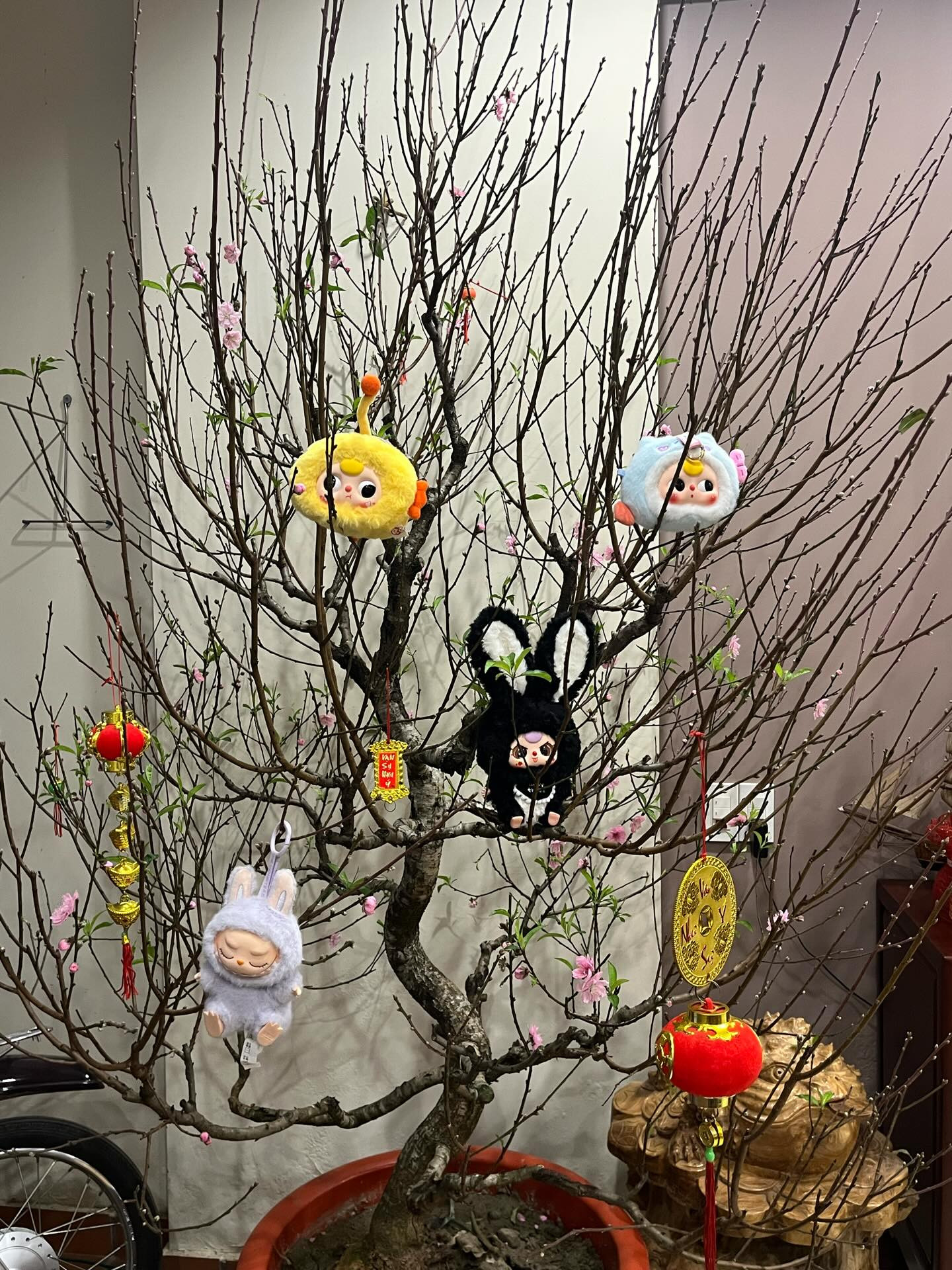 Một "cư dân" của "Threads city" chia sẻ "mấy đồ treo cây đào" được mẹ giao mua. - Ảnh: 0505.003__ Một "cư dân" của "Threads city" chia sẻ "mấy đồ treo cây đào" được mẹ giao mua. - Ảnh: 0505.003__