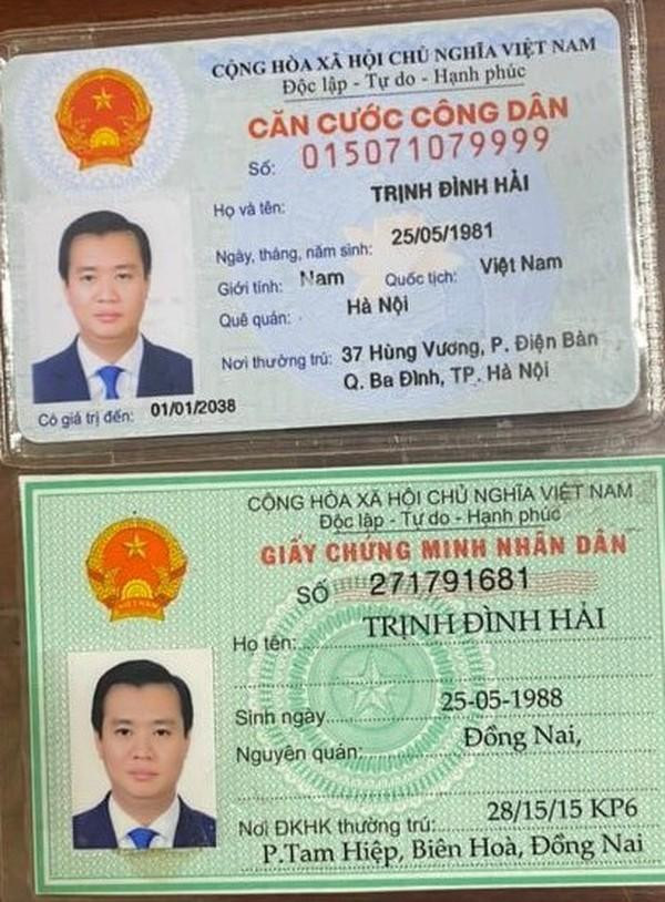 Sự bất nhất trong giấy tờ tùy thân của đối tượng. Tại Hà Nội cũng không có phường "Điện Bàn" như trong CCCD của đối tượng Hải.