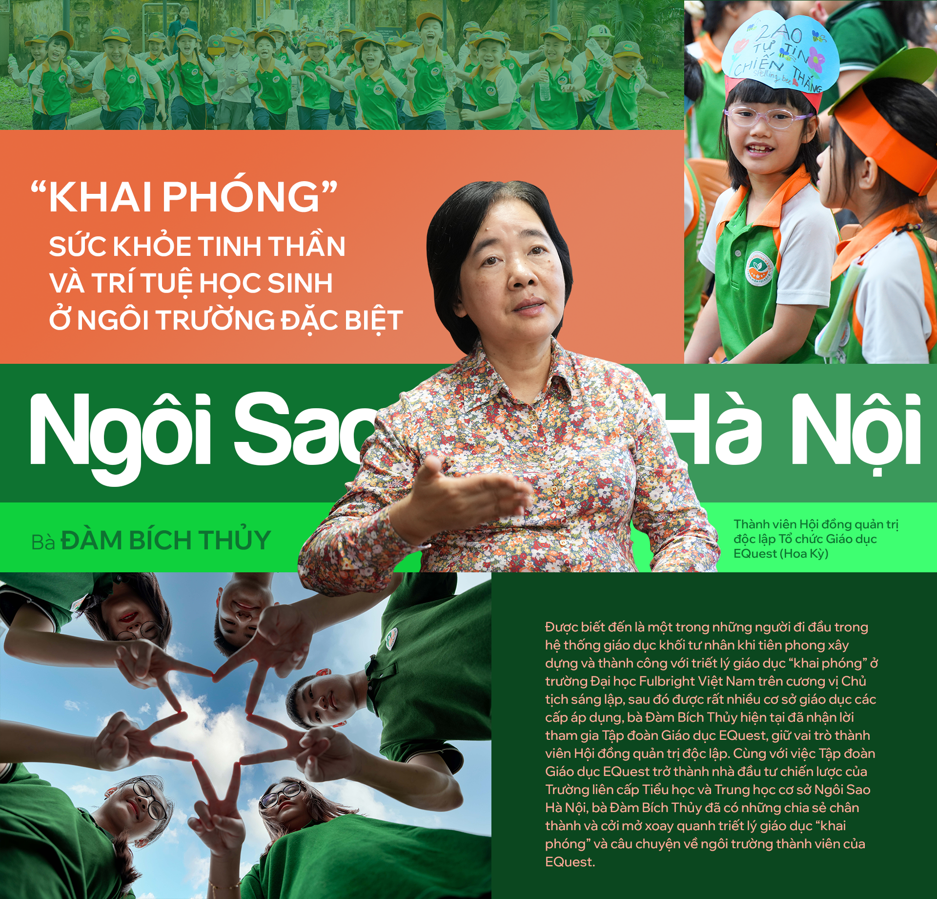 'Khai phóng' sức khỏe tinh thần và trí tuệ học sinh ở ngôi trường đặc biệt Ngôi Sao Hà Nội