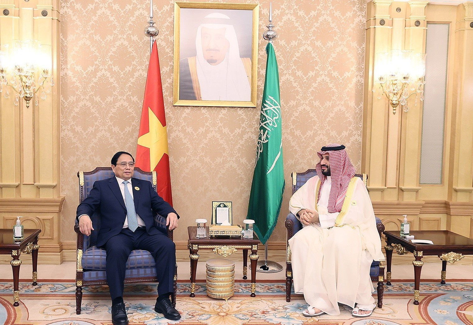 Thủ tướng Phạm Minh Chính hội đàm với Hoàng thái tử, Thủ tướng Ả-rập Xê-út Mohammad bin Salman Al Saud.