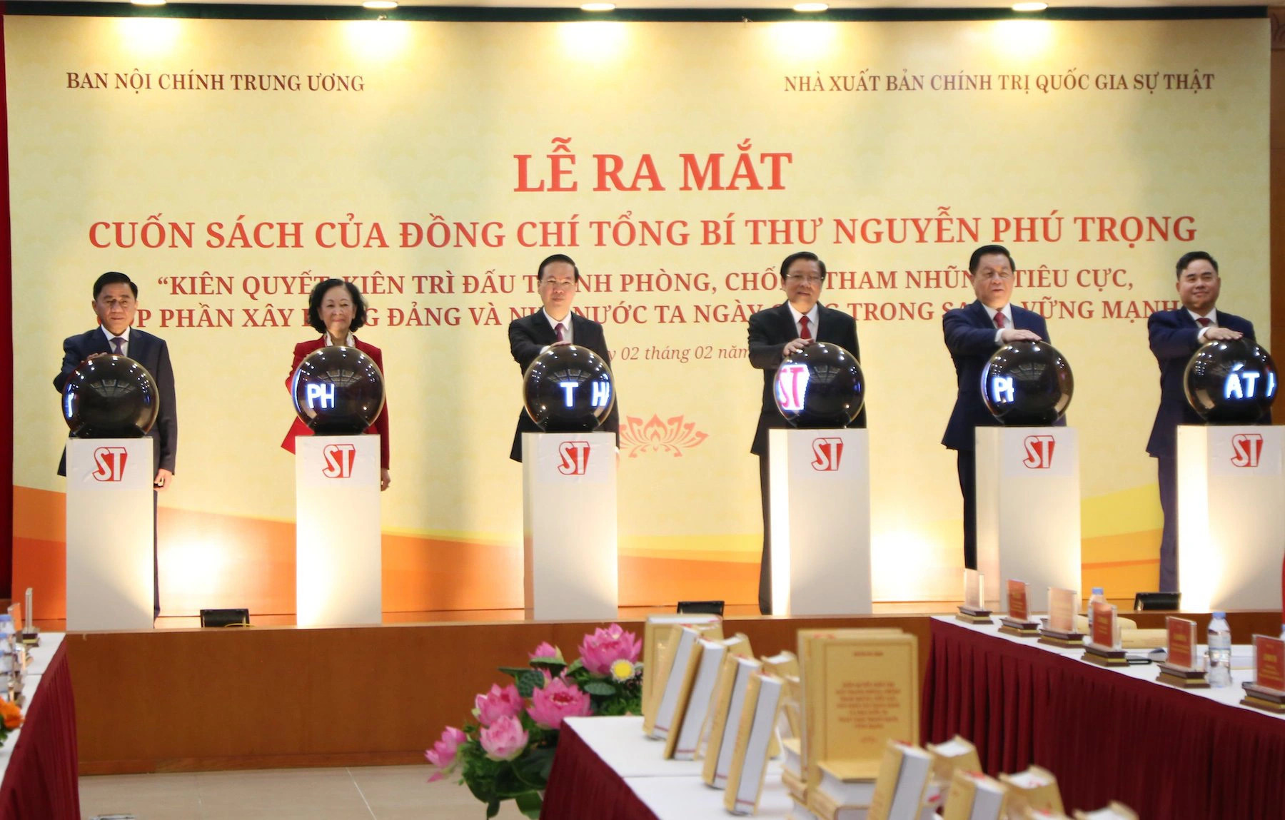 Lễ ra mắt cuốn sách của Tổng Bí thư Nguyễn Phú Trọng về phòng, chống tham nhũng, tiêu cực