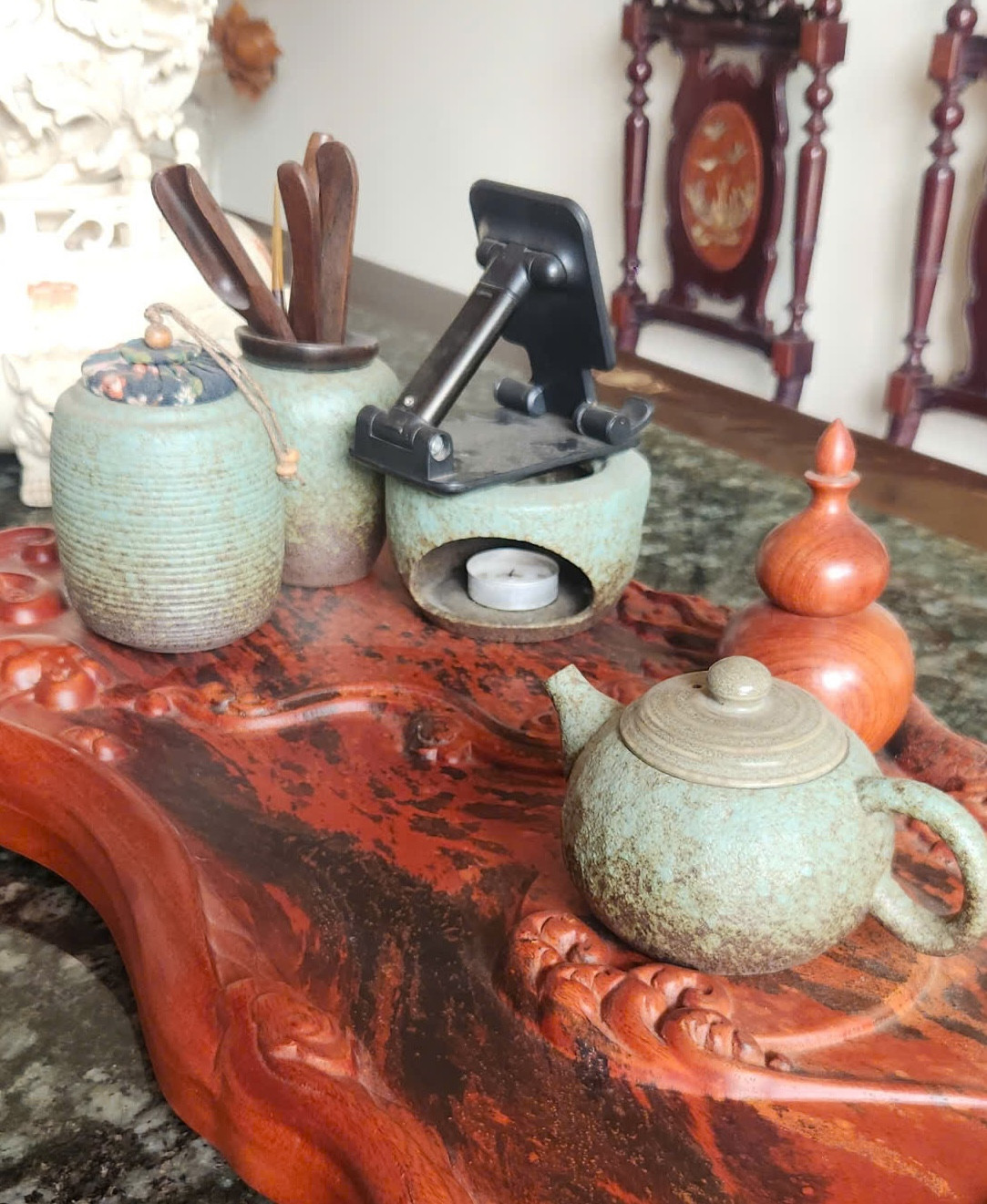 Bộ pha trà cổ độc đáo Bộ pha trà cổ độc đáo