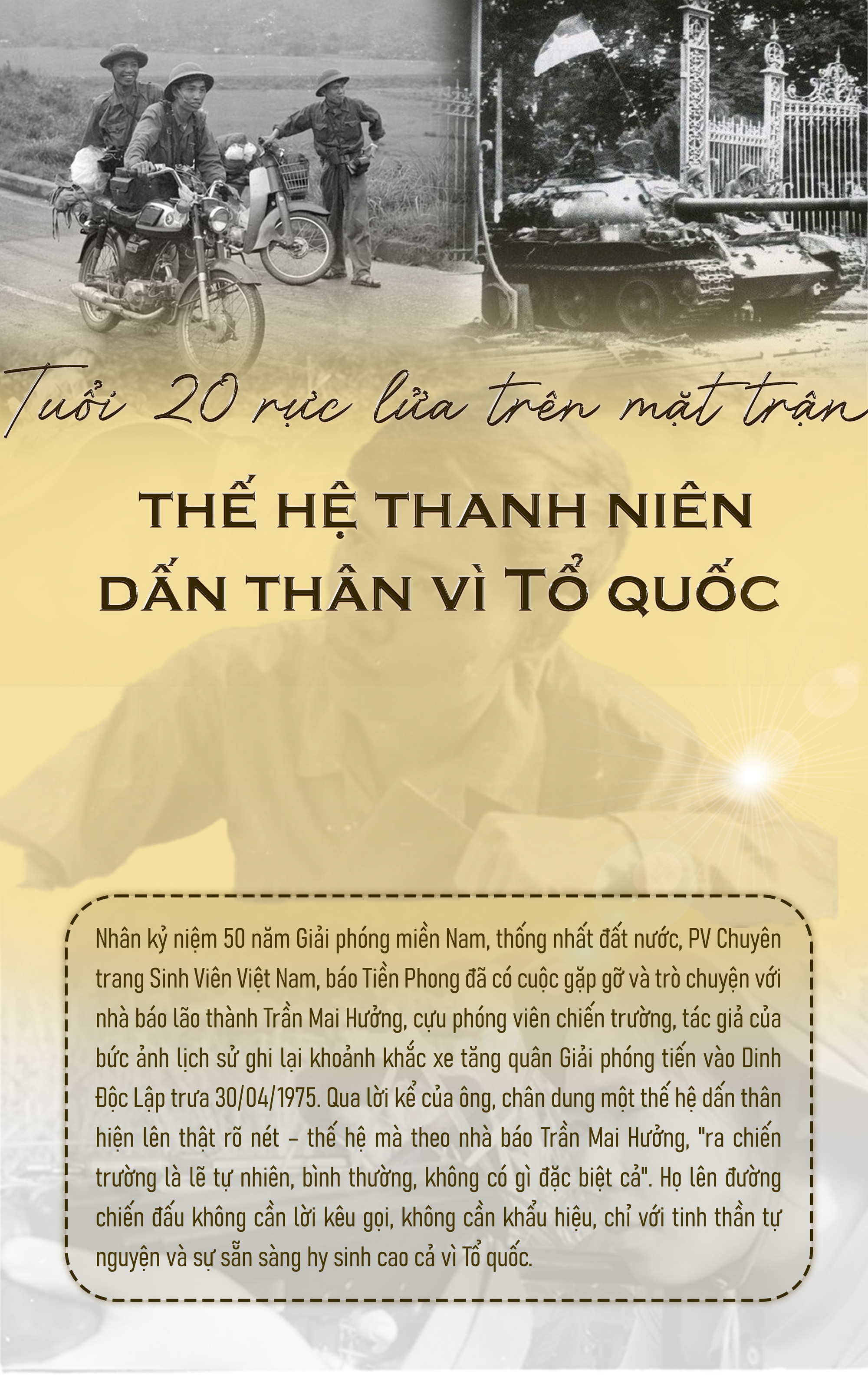 Tuổi 20 rực lửa trên mặt trận: Chân dung thế hệ thanh niên dấn thân vì Tổ quốc qua hồi ức của phóng viên chiến trường