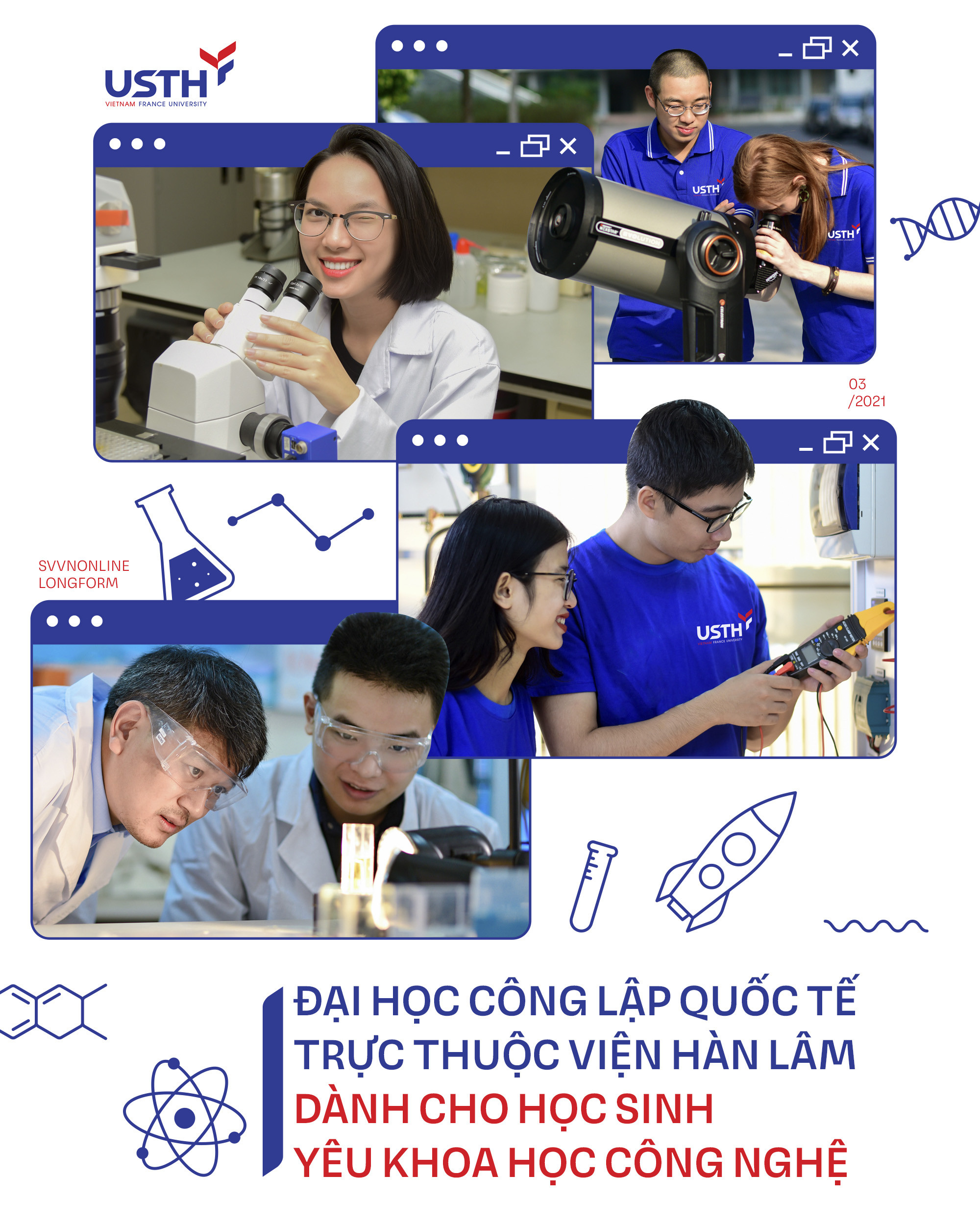 Đại học công lập quốc tế trực thuộc Viện hàn lâm dành cho học sinh yêu khoa học công nghệ