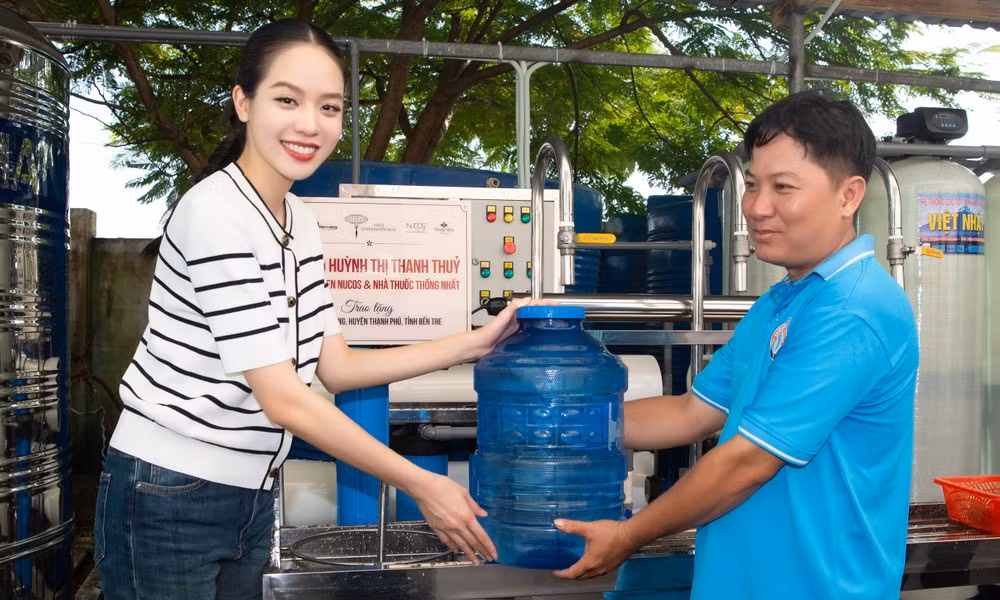 Hoa hậu Thanh Thủy tích cực tham gia các hoạt động thiện nguyện, hướng về cộng đồng.