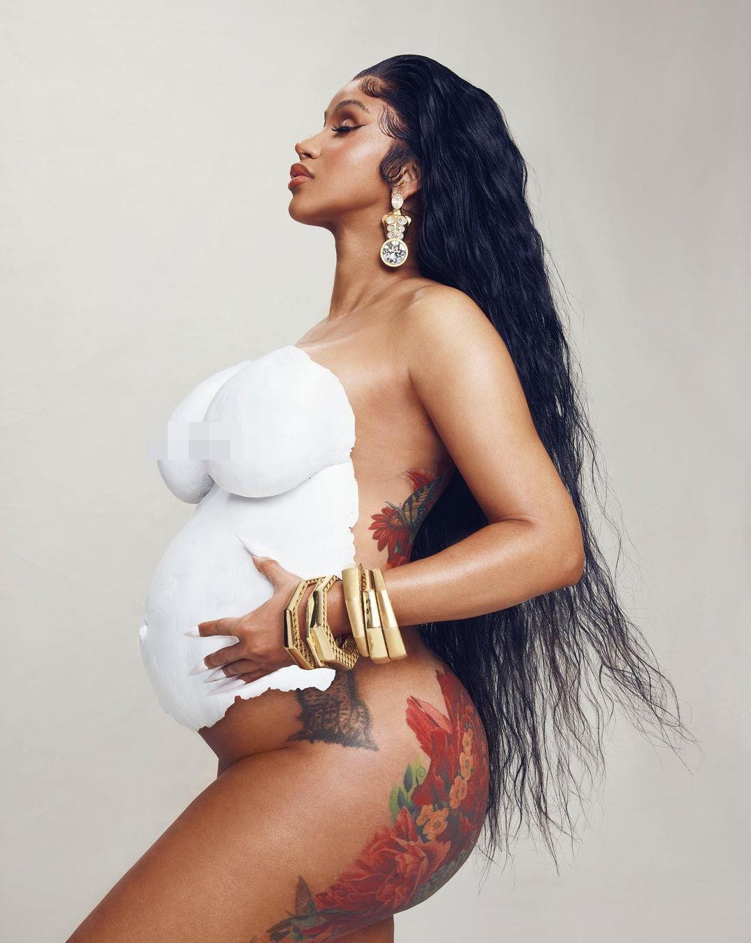 Cardi B tung ảnh khỏa thân, thông báo mang thai lần 2 'bùng nổ' mạng xã hội  | Báo điện tử Tiền Phong