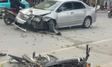 Hà Nội: Tai nạn liên hoàn trên đường Lê Trọng Tấn, ba người nhập viện