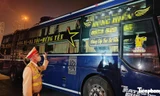 CSGT xuyên đêm kiểm soát xe khách đường dài