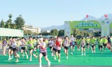 Các vận động viên xuất phát tại Quảng trường Nhân dân tỉnh Lai Châu.