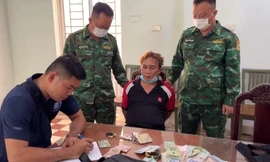 Đối tượng Nguyễn Tấn Thành bị bắt giữ sau vài giờ gây án.