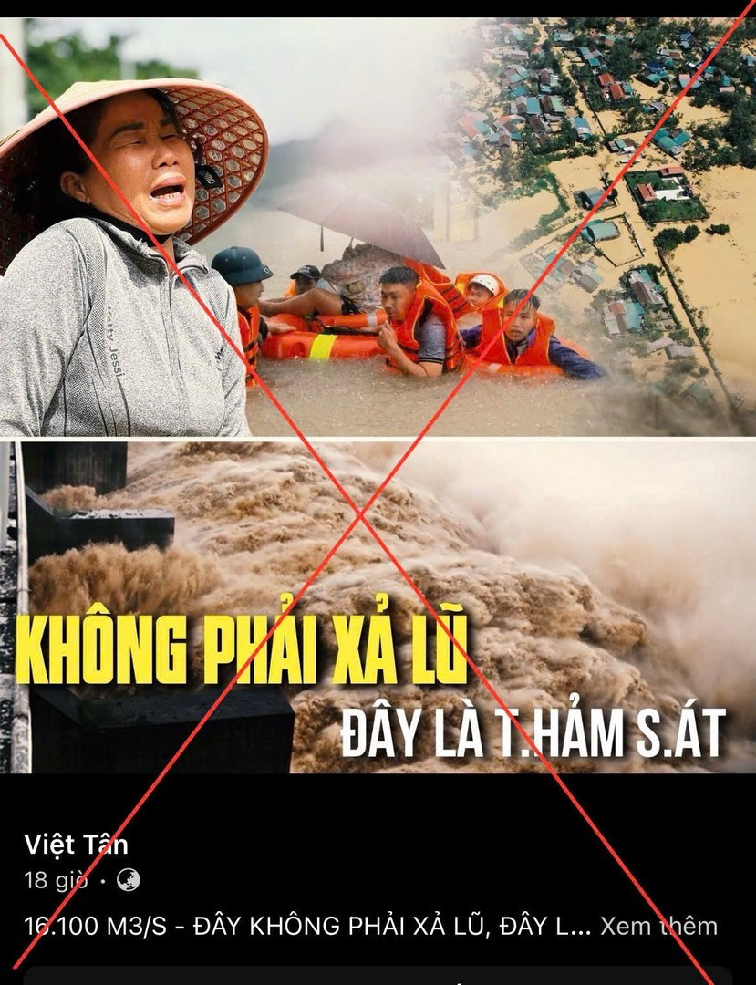 Đừng để tin giả làm chúng ta hoang mang giữa lúc miền Trung đang khốn khó