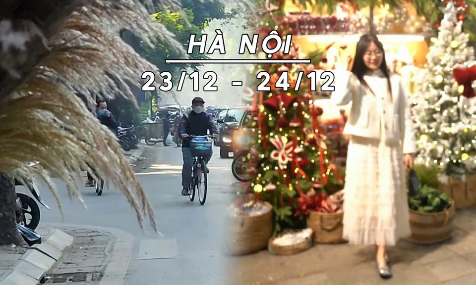 Hà Nội mờ sương sớm, sắp đón khí lạnh tăng cường đêm Noel