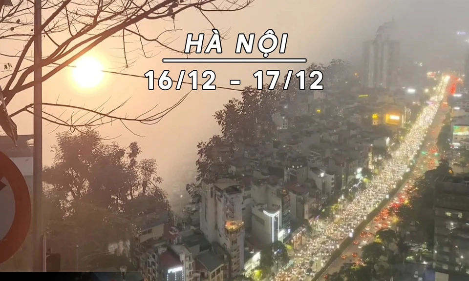 Hà Nội không mưa, âm u trời rét