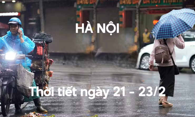 Hà Nội cuối tuần kéo dài mưa mù sương ẩm