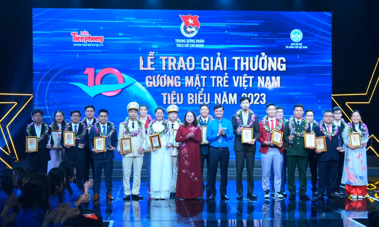 Toàn cảnh Lễ tuyên dương Gương mặt trẻ Việt Nam tiêu biểu năm 2023