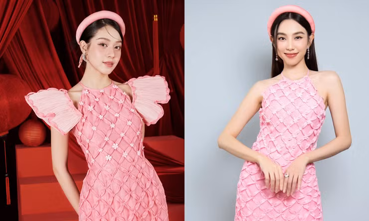 Hoa hậu Thùy Tiên, Thanh Thủy khoe sắc tựa cánh hoa đào với áo dài