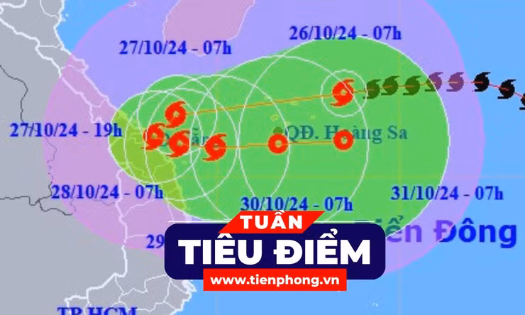 TIÊU ĐIỂM: Bão số 6 Trà Mi gây hình thế thời tiết rất xấu