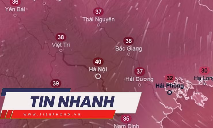 TIN NHANH: Dự báo Hà Nội sắp nóng 40 độ C; Thành phố bị sét đánh 6.000 lần một đêm
