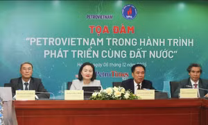 Các đại biểu tham gia tọa đàm “Petrovietnam trong hành trình phát triển cùng đất nước”.