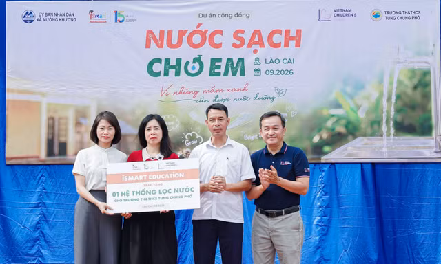 'Nước sạch cho em' hoàn tất 5 điểm trường, bước vào những ngày học bình thường