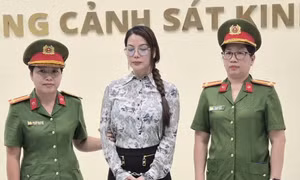 Diễn viên Trương Ngọc Ánh bị bắt. Ảnh C.A