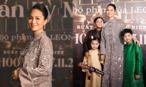 Khoảnh khắc đáng yêu của 3 nhóc tì nhà nữ diễn viên Đỗ Thị Hải Yến trên thảm đỏ 