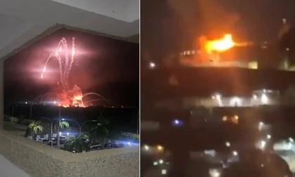 Các cuộc không kích của Mỹ sáng sớm 3/1/2026 làm rung chuyển Venezuela. Ảnh: RT.