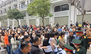 Hà Nội: Gần 1.000 khách hàng bốc thăm mua nhà ở xã hội Uy Nỗ