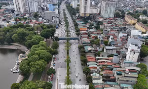 Cận cảnh khu vực sẽ di dời 110 hộ dân để làm bãi đỗ xe tĩnh trên đường Đại Cồ Việt