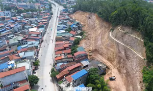 Hơn 30 hộ dân dưới chân đồi sắp hết cảnh lo lắng mùa mưa bão