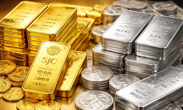 Giá vàng bạc tiếp tục giảm sâu