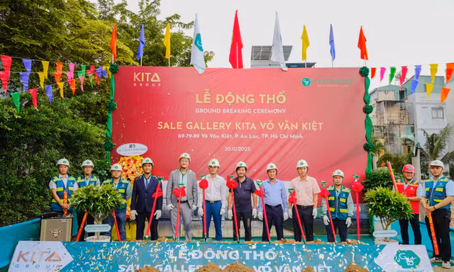 KITA Group động thổ nhà mẫu KITA trên đường Võ Văn Kiệt