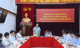 Kiểm tra công tác bảo vệ chính trị nội bộ tại Ban Cán sự đảng Bộ GTVT