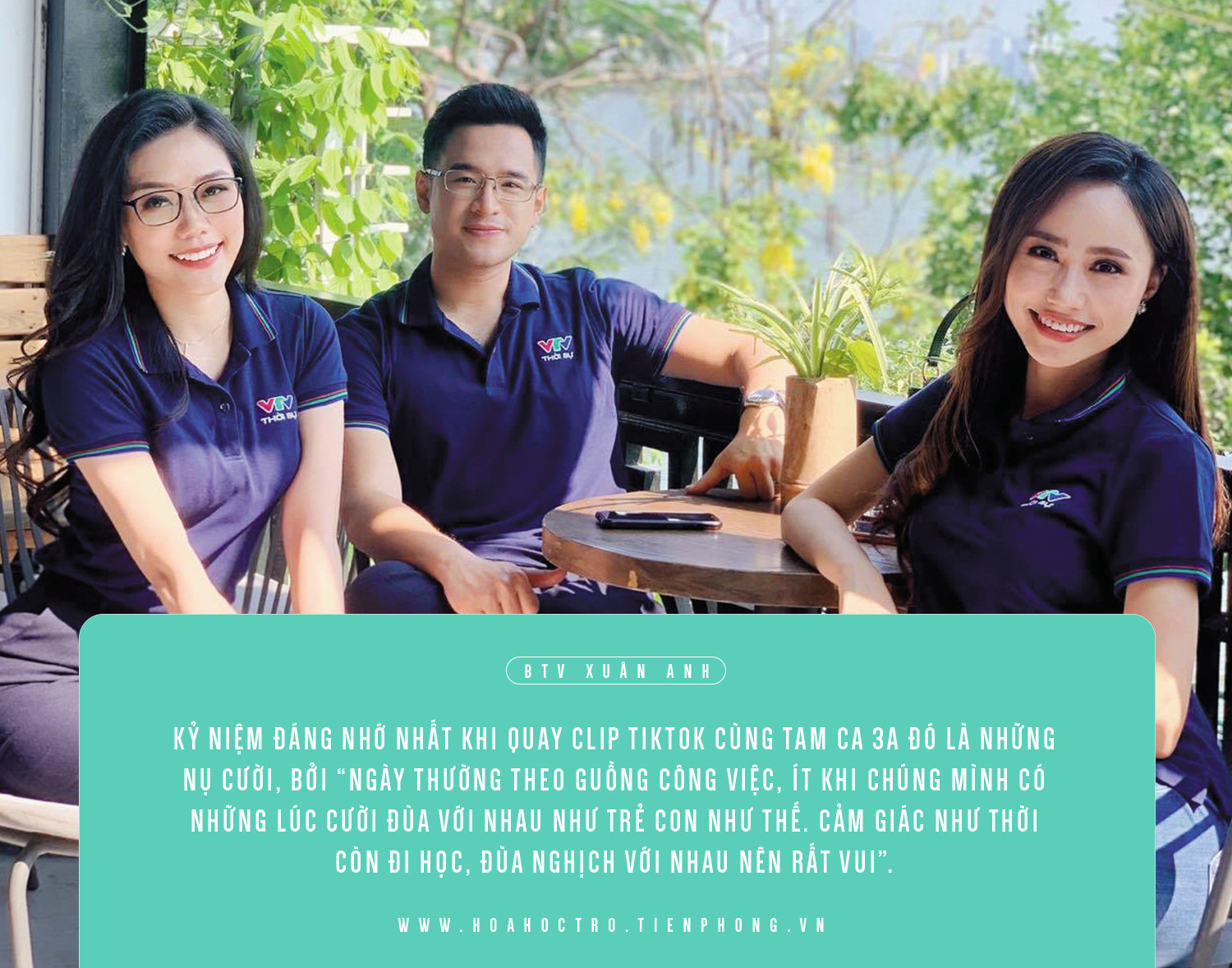 Tam ca 3A: Xóa bỏ hình tượng khô cứng, hội BTV Thời sự mặn mà buôn “muối” qua TikTok ảnh 3