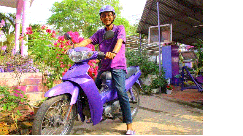 Đầu năm, ghé thăm nhà lão nông có sở thích màu tím 'quái lạ'! ảnh 7