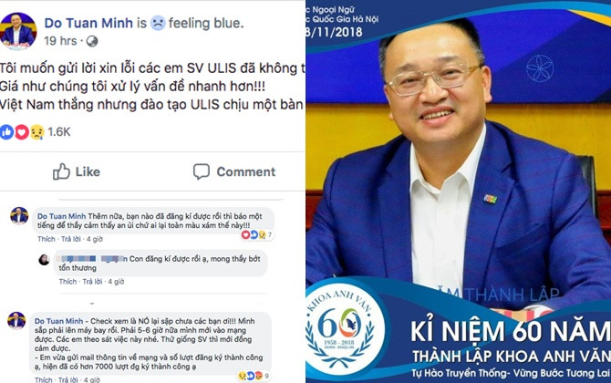 Thầy hiệu trưởng trấn an sinh viên khi web đăng ký tín chỉ bị "sập" bằng cách vô cùng đáng yêu