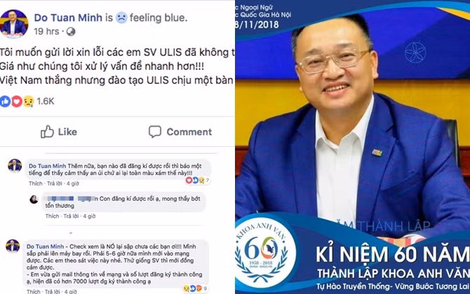 Thầy hiệu trưởng trấn an sinh viên khi web đăng ký tín chỉ bị "sập" bằng cách vô cùng đáng yêu