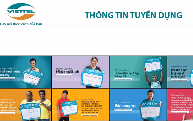 Viettel tuyển dụng