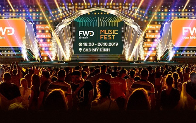 FWD Music Fest trở lại bùng nổ với quy mô hoành tráng tại thủ đô Hà Nội