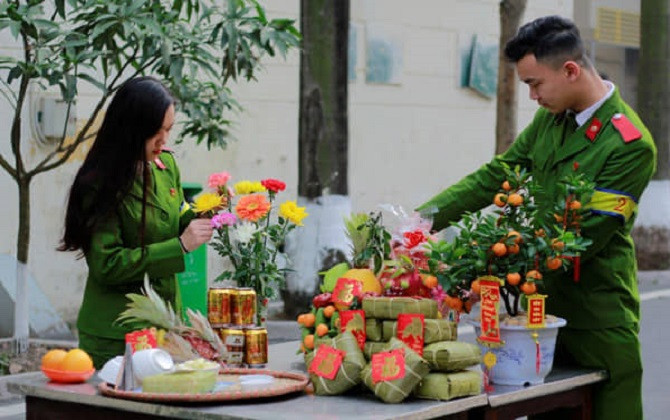 Những ca trực Tết của sinh viên cảnh sát