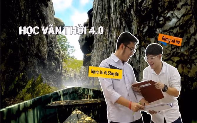 “Choáng” với cách học văn thời 4.0: Chơi game 3D, quét mã code