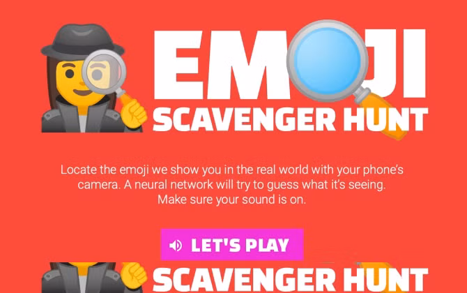 Truy tìm các biểu tượng cảm xúc cùng Google Emoji Scavenger Hunt