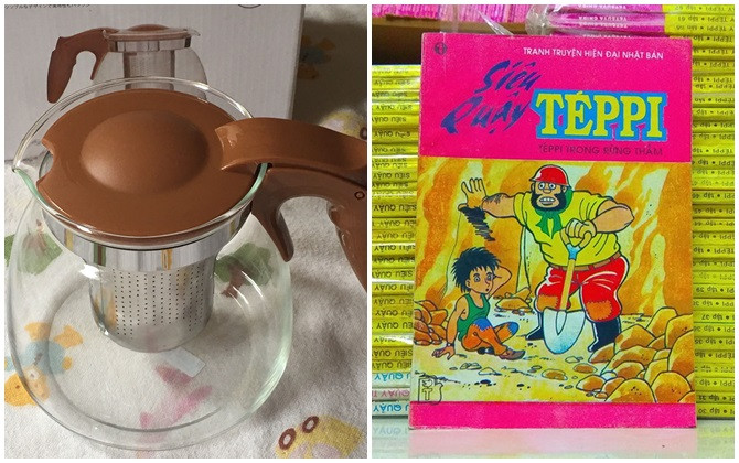 Đổi bình thủy tinh pha trà với truyện tranh nhé?
