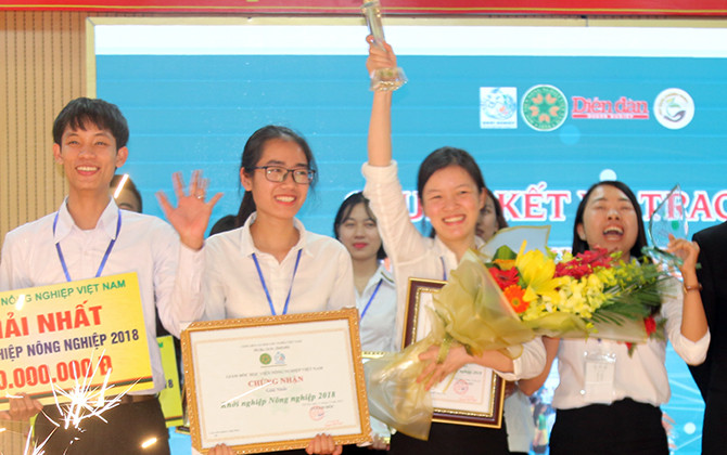 Dự án trang trại rau má giành giải nhất "Khởi nghiệp nông nghiệp 2018"